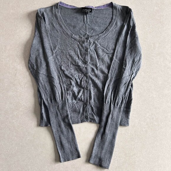 Topshop Knitted Scoop Neck Cardigan ALT ASO Hermione Granger - Picture 3 of 8